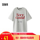 森馬（Semir）短袖T恤女中長(cháng)款寬松字母潮流個(gè)性2025夏季吸濕速干109325100040
