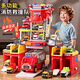 帕龍兒童玩具男孩玩具車(chē)指揮中心停車(chē)場(chǎng)警車(chē)消防車(chē)救護車(chē)生日禮物3-6 消防大樓【6輛車(chē)+飛機+擴音器】 1-3-4三四五六歲男童停車(chē)場(chǎng)玩具