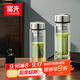 富光玻璃杯雙層帶茶隔大容量水杯 高檔商務泡茶杯 高硼硅杯子500ml