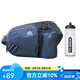 奧尼捷（AONIJIE）戶外運(yùn)動(dòng)水壺腰包男女登山騎行越野跑步專用裝備大容量腰包手機(jī)袋 深灰+600ML硬水壺 腰包