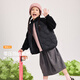 雪中飛2025秋新款男女童親子款葫蘆紋拼接輕薄羽絨服百搭戶(hù)外