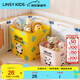 LINSY KIDS卡通可愛兒童嬰兒玩具家用寶寶臟衣服收納筐臟衣籃簍卡通收納桶 【檸檬黃】卡通收納桶 特大號
