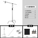 顧可攝影魔術(shù)腿三腳架3.3米c型燈架重型不銹鋼三腳架魔術(shù)腿背景架 3.3M魔術(shù)腿 帶橫桿