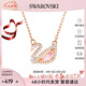 SWAROVSKI施華洛世奇項鏈女 粉天鵝女士項鏈 七夕情人節(jié)禮物送女友 5469989
