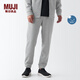 無印良品（MUJI）Walker 男式 防紫外線 易干毛圈褲子長褲 休閑運(yùn)動(dòng)男款 硬核防曬 中灰色 M （ 170/80A）