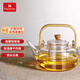 heisou煮茶壺圍爐煮茶器玻璃燒水壺蒸煮茶具加厚泡茶養生壺1000mlKC5102