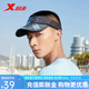 特步運動(dòng)跑步帽男女夏季太陽(yáng)帽遮陽(yáng)帽舒適透氣網(wǎng)球戶(hù)外遮臉帽子 黑灰 均碼(56-60cm)