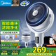美的（Midea）【W(wǎng)IFI智控】抑菌空氣循環(huán)扇/國家補貼/變頻直流電風扇//家用凈化落地扇搖頭定時廣角送風FGD24UZR