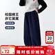 圖圖小象兒童褲子2025秋冬款女童衛褲中大童長(cháng)褲戶(hù)外休閑褲 藏青色 130