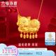 六福珠寶足金婚嫁金豬黃金項鏈豬牌套鏈結婚送禮 計價(jià) HIG30090A11.65克(含工費548元)