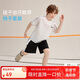 ASK JUNIOR男童運動套裝夏季兒童薄款快干T恤+短褲中大童網(wǎng)球服兩件套  150