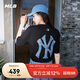 MLB男女短袖T恤做舊大logo速干涼感25新款3ATSM0953-50BKS-L