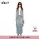DZZIT地素牛仔馬甲夏季潮流時尚酷酷女 淺藍色 XS