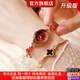 梭倫（SOLLEN）十大品牌名表手表女士防水瑞士風(fēng)格學(xué)生石英腕表生日情人節禮物送 【女神高檔禮盒】胭脂紅473