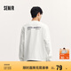 森馬（Semir）長袖T恤男重磅寬松打底上衣印花情侶裝秋季內(nèi)搭外穿101524101211