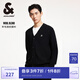 杰克·瓊斯（JACK&JONES）男裝冬季時尚潮百搭舒適日常開衫毛衣V領(lǐng)直筒針織衫男224424009 E40黑色 L 180