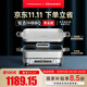 TaigrooIHBBQ多功能料理鍋機電煮鍋?lái)n式烤肉爐電火鍋烤盤(pán)多用途鍋煎炸煮燉多功能鍋 5L 雪山銀專(zhuān)業(yè)版深淺三件套