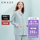 嫚熙（EMXEE）月子服哺乳外衣夏季孕婦睡衣純棉產(chǎn)后家居服哺乳衣 180g貓咪款藍(lán)色【夏薄款兩件套】 L