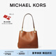 MICHAEL KORS邁克高仕 MK Kensington 女士大號(hào)Hobo包單肩包 牛皮棕  230 NS