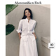 ABERCROMBIE & FITCH女裝25春夏經(jīng)典小麋鹿亞麻混紡歐若風(fēng)通勤長(zhǎng)袖襯衫KI140-5081 白色 L (165/104A)