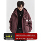 伯爵卓爾戶外夾克式設(shè)計(jì)連帽羽絨服男寬松沖鋒保暖外套24冬季新款 K453116 安哥拉紅 L 175