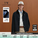 Teenie Weenie Men小熊男裝外套2025春季新款美式復古撞色翻領工裝夾克 藏青色 L