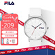 斐樂（FILA）七夕禮物手表男女潮流情侶簡(jiǎn)約運(yùn)動(dòng)硅膠歐美石英腕表6052-003