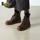 馬丁博士（Dr.Martens）101 Crazy Horse百搭瘋馬皮短靴馬丁靴 深棕色 42