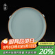 青澹汝窯手工壺承汝瓷可功夫茶具可養金線(xiàn)宋代汝窯三足樽承盤(pán) 三足樽承盤(pán)