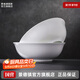 景德鎮陶瓷家用中式高溫白瓷飯碗湯碗面碗純白簡(jiǎn)約無(wú)鉛餐具喬遷之喜送禮 月白-9英寸斗碗*2（簡(jiǎn)易包裝）