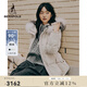 beanpole90%鵝絨 BEANPOLE濱波秋冬女收腰時(shí)尚可拆卸毛領(lǐng)羽絨服 象牙色 M 165/88A