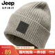 吉普（JEEP）羊毛帽子男士毛線帽秋冬季保暖針織帽防風(fēng)護(hù)耳休閑防寒冬帽A0633