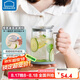 樂扣樂扣（LOCK&LOCK）愜意水杯馬克杯桌面玻璃杯男女士茶杯泡茶杯子學(xué)生男女透 馬克杯-620ML