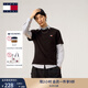 TOMMY JEANS【純色純棉】25新款夏季男裝平紋針織潮流刺繡短袖上衣T恤20322 黑色BDS M （推薦：135-150斤）