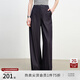 自巧小個子仿牛仔寬松垂感拖地褲女2025新款休閑闊腿褲顯瘦長褲子 牛仔藍(lán) M （4碼）