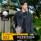 卡賓重工刺繡牛仔外套25春夏20萬(wàn)針?biāo)柑?yáng)花 煤黑色01 XL/180/52 