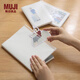 無(wú)印良品（MUJI） 透明PVC拉鏈袋封面 時(shí)間軸式日程本 2025年12月開(kāi)始 筆記本本子 88張/白色/B6