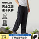諾詩(shī)蘭男女士速干褲25夏季新款吸濕排汗透氣彈力休閑長(zhǎng)褲工裝褲子傘兵褲 純黑色-男工裝版 175