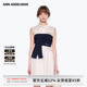 ANN ANDELMAN官方直營2025新款白色無袖中長款拼接毛織抹胸連衣裙七夕禮物 白色 S