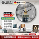 WCZ德國電波自動對鐘表掛鐘客廳帶日歷家用時尚簡約現(xiàn)代表掛墻靜音時 靜音-黑框21 10英寸