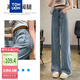 唐獅（TonLion）2025春女牛仔長褲闊腿褲百搭