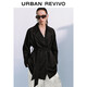 UR2025秋季新款女裝氣質(zhì)復古翻領(lǐng)腰帶風(fēng)衣UWM150056