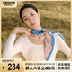 萬(wàn)事利WENSLI真絲絲巾桑蠶絲女方巾63cm送媽媽生日禮物絲巾禮盒  玉蘭賦