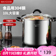 美廚（maxcook）湯鍋304不銹鋼 復(fù)底高湯鍋26cm 燃?xì)鉅t電磁爐通用MCT3394