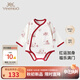 英氏【商場(chǎng)同款】新生兒連體衣嬰兒衣服純棉爬服嬰兒滿(mǎn)月衣服周歲禮服 【100%棉】馥郁秘境襠哈款 59cm