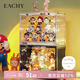 EACHY盲盒展示盒分層透明labubu泡泡瑪特展示盒手辦盲盒收納盒-透明白