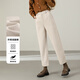 韓都衣舍直筒寬松開(kāi)衩西裝褲女2025年春秋款簡(jiǎn)約通勤顯瘦小個(gè)子休閑煙管褲