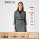 PORTS寶姿春夏新品女裝長(cháng)袖中長(cháng)連衣裙LM8D030MFF062【下架】 黑色混色 XL (10)