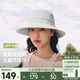 蕉下（beneunder）遮陽帽子女透氣漁夫帽防曬帽釣魚帽防潑水戶外AS713淺炭灰