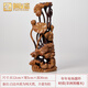 禮御友嘉黑檀根雕實(shí)木年年有魚(yú)擺件工藝品荷花魚(yú)木雕動(dòng)物家居飾品客廳擺件 B款黑檀 年年有余(高30cm)